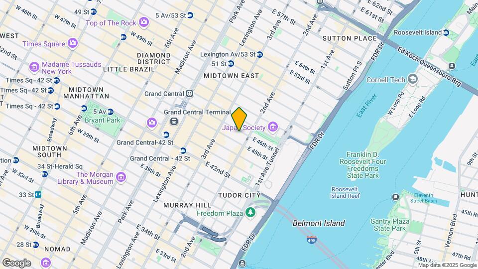 240 E 46th St Map and Location Details