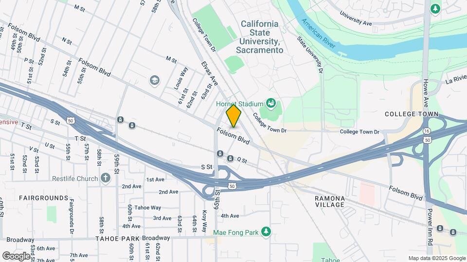 6601 Folsom Blvd Mapa y Detalles de la Ubicación
