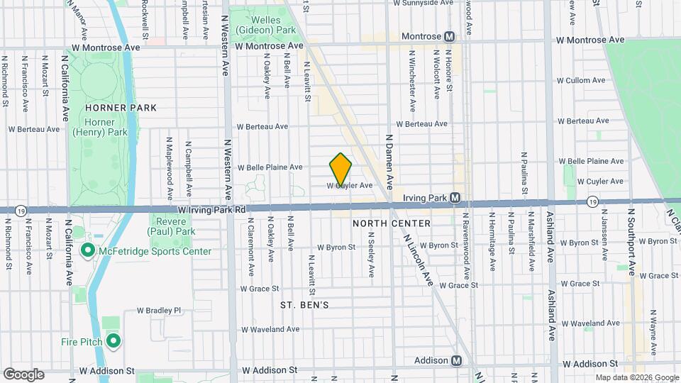 2113 W Cuyler Ave Map and Location Details