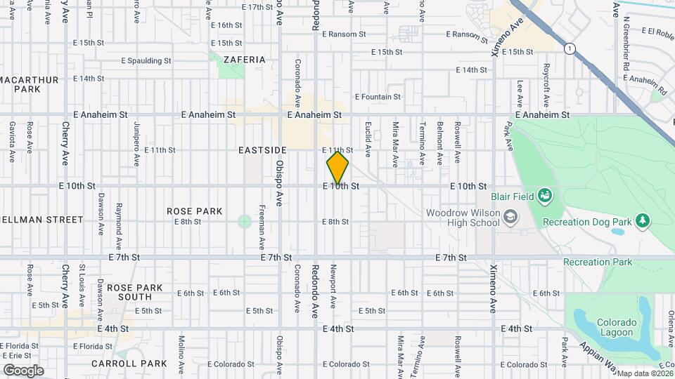 3506 E 10th St Map and Location Details