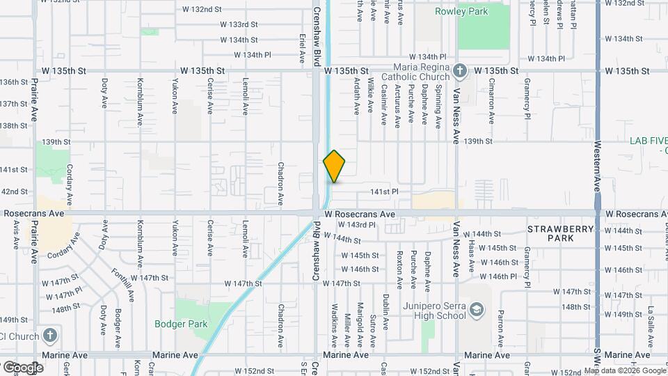 2935 W. 141st Place Map and Location Details