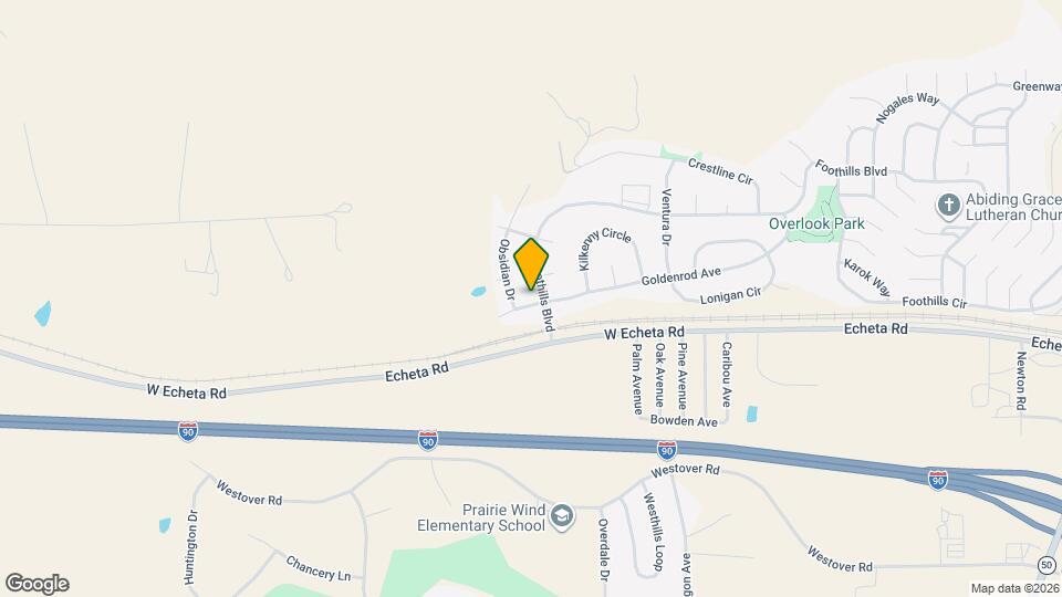 3814 Foothills Blvd Map and Location Details