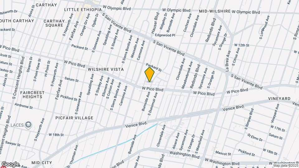 1369 S Burnside Ave Map and Location Details