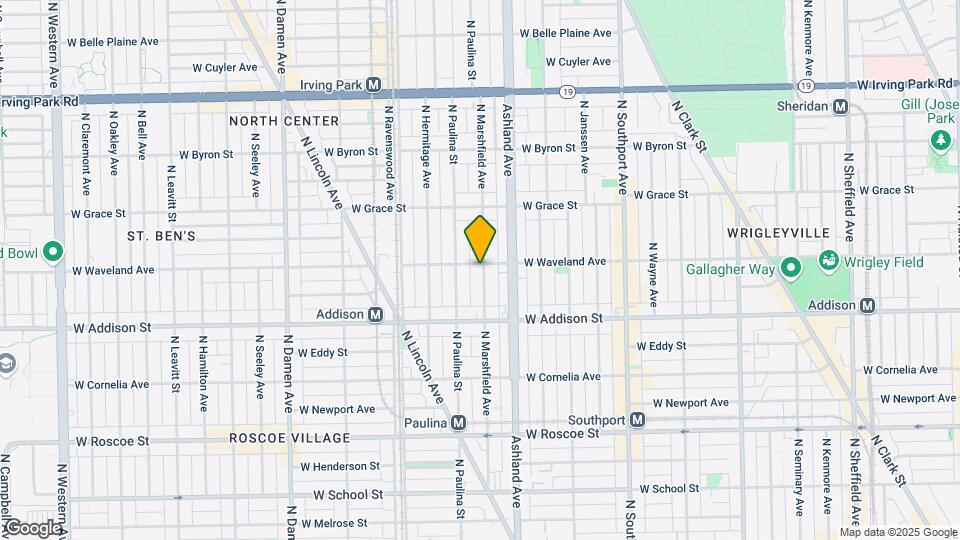 3654 N Marshfield Ave Map and Location Details