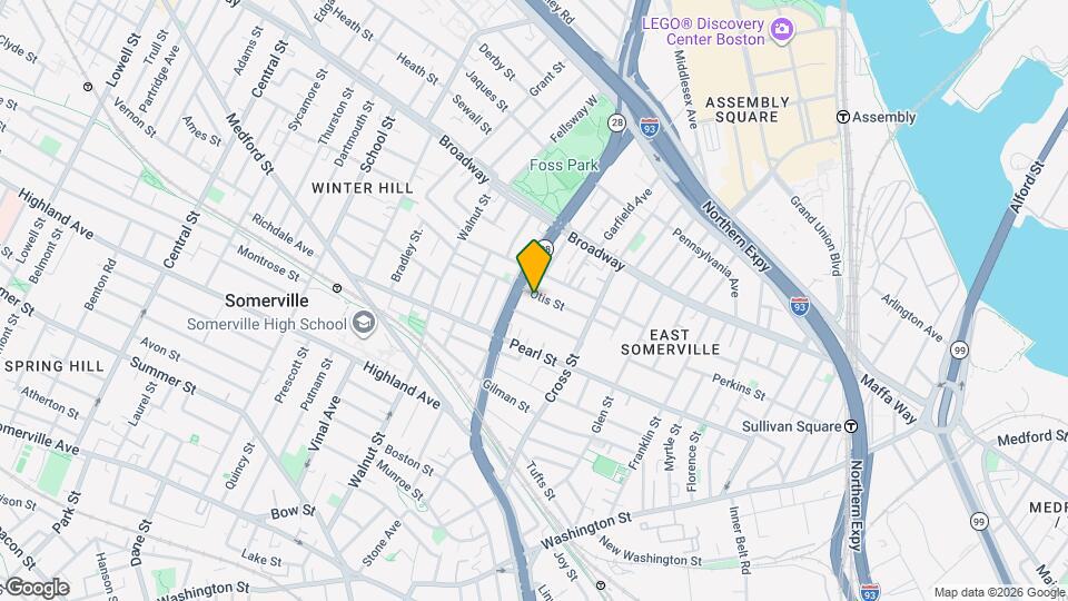 36R Otis St, Unit 2 Mapa y Detalles de la Ubicación