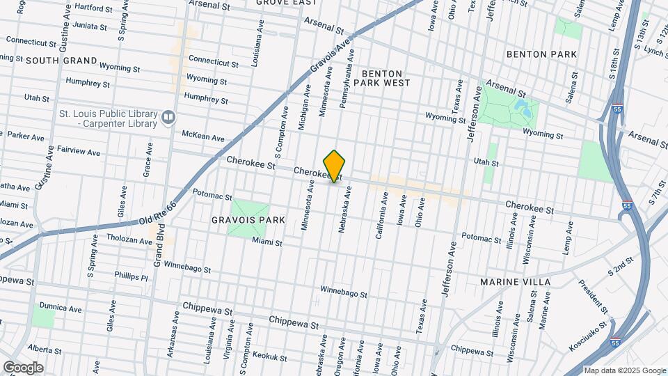 3418 Pennsylvania Ave Map and Location Details