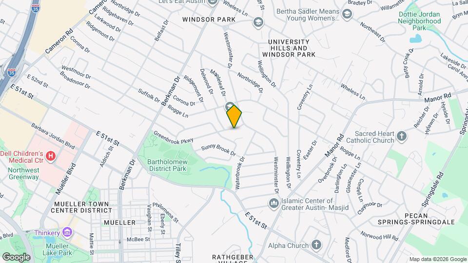 2009 Greenbrook Pkwy Map and Location Details