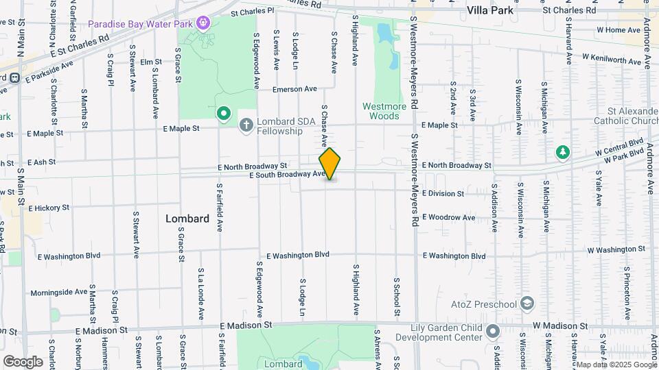 736 E Division St Map and Location Details