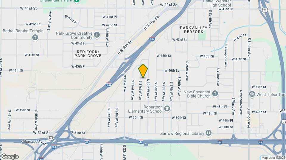4633 S 31st West Ave Map and Location Details