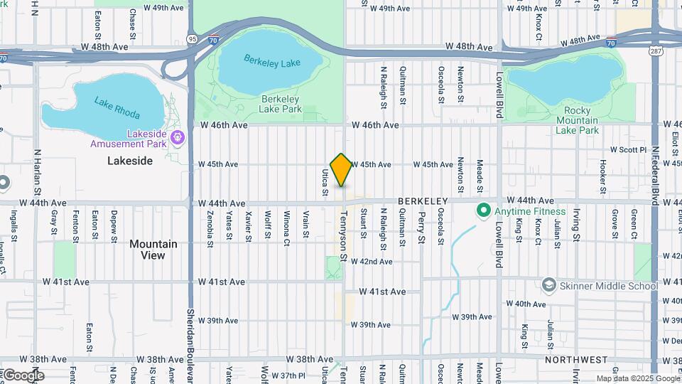 4431-4437 Tennyson St Map and Location Details
