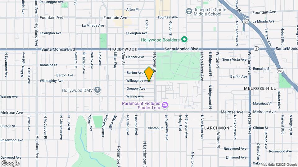 5822 Willoughby Ave Map and Location Details