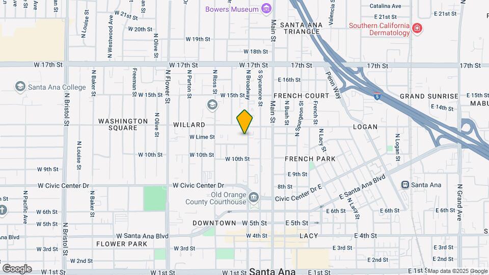 1212 N Broadway Mapa y Detalles de la Ubicación