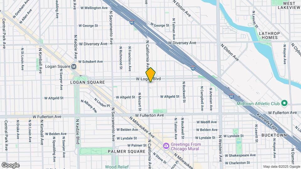2535-2543 N California Ave Mapa y Detalles de la Ubicación