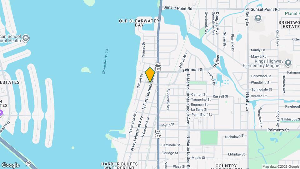 1502 N Fort Harrison Ave, Unit B Mapa y Detalles de la Ubicación