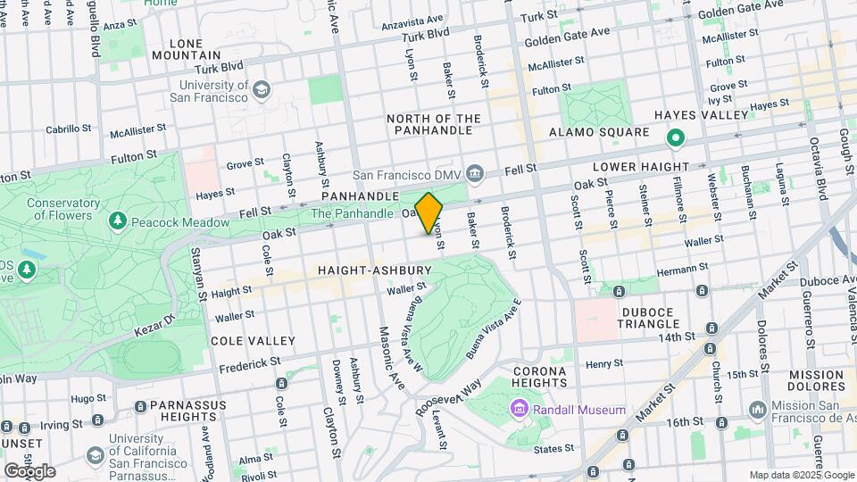 1325 Page St Mapa y Detalles de la Ubicación