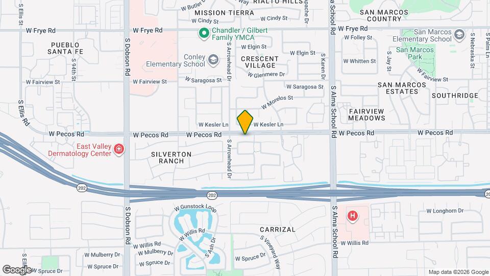 1400 W Derringer Way Map and Location Details