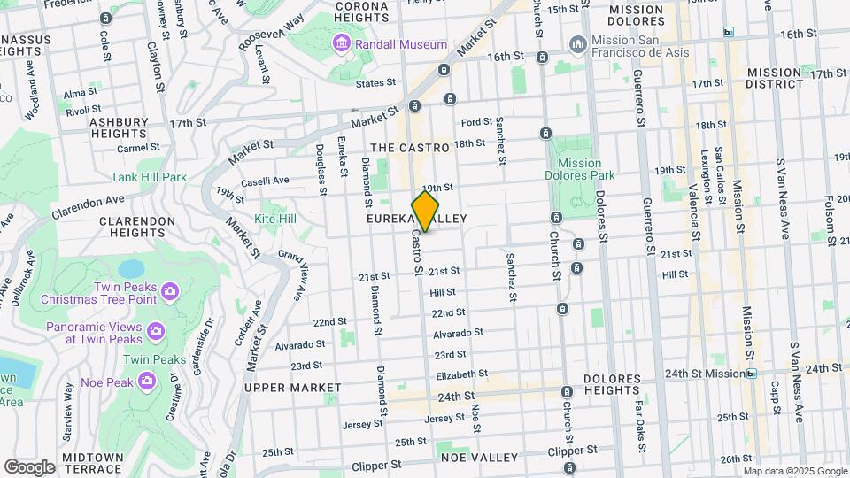 717-721 Castro St Map and Location Details
