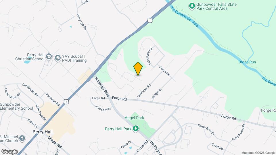 9768 Powder Hall Rd Map and Location Details