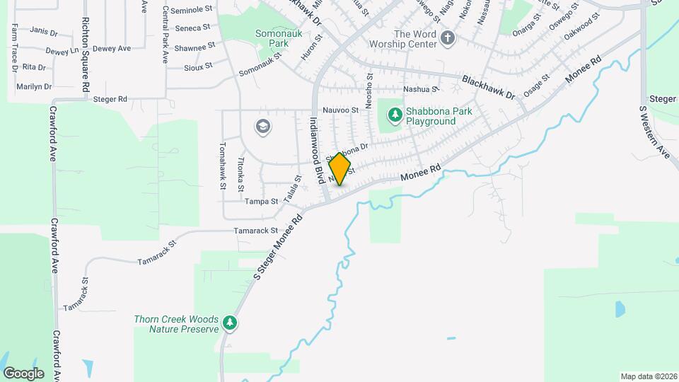 194 Monee Rd Mapa y Detalles de la Ubicación
