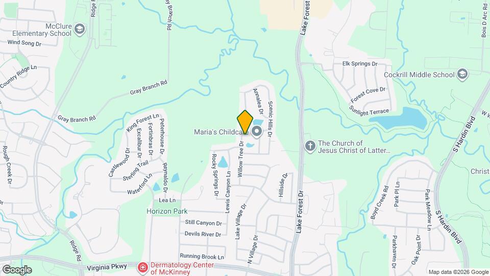 1012 Willow Tree Dr Map and Location Details