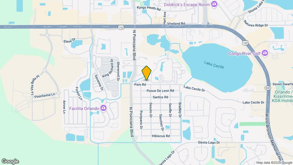 2719 N Poinciana Blvd Map and Location Details