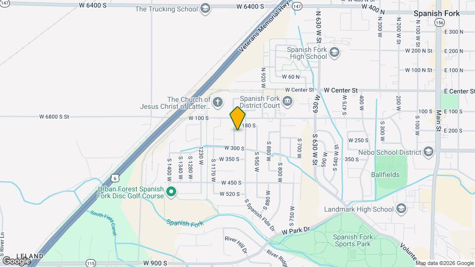 215 S 1050 W Map and Location Details