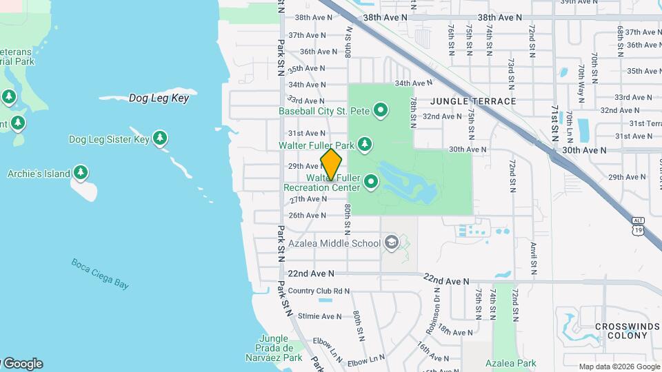 2735 Boca Ciega Dr N Map and Location Details