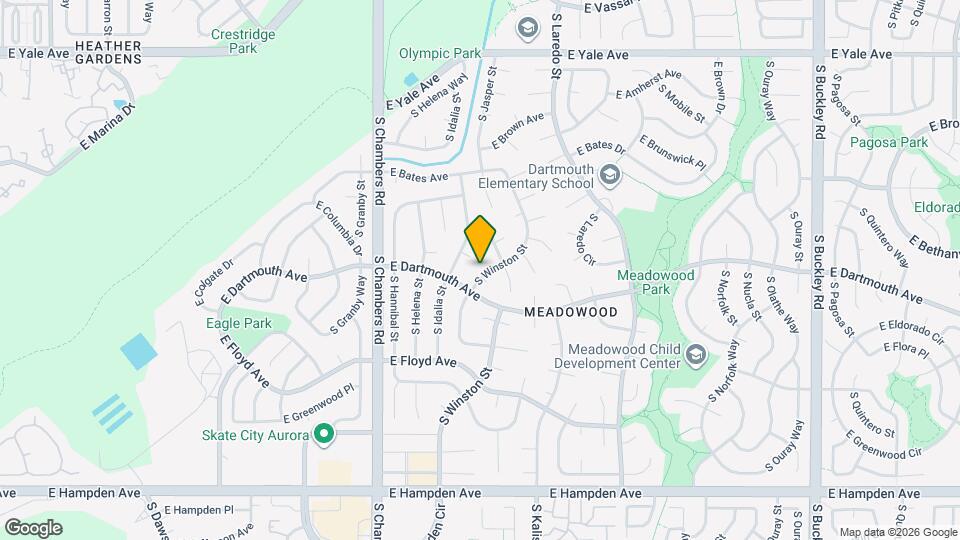 3129 S Winston St Map and Location Details