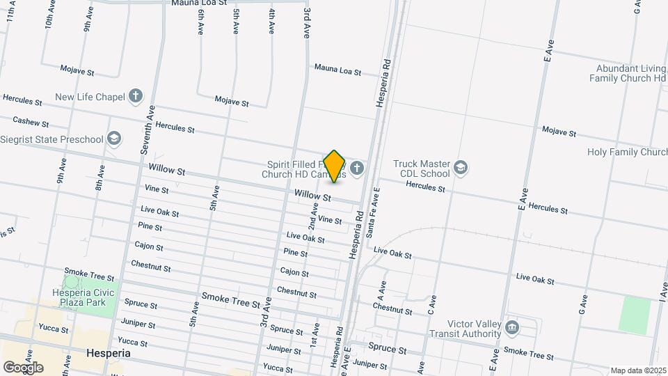 16562 Willow St Map and Location Details