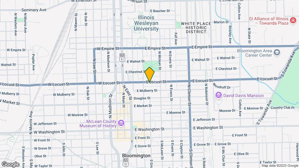 309 E Locust St Map and Location Details