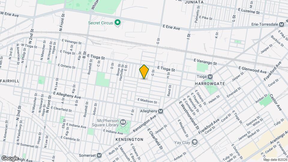 728 E Ontario St Map and Location Details