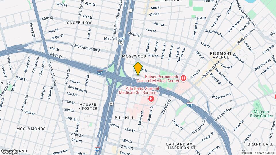 493 36th St Map and Location Details