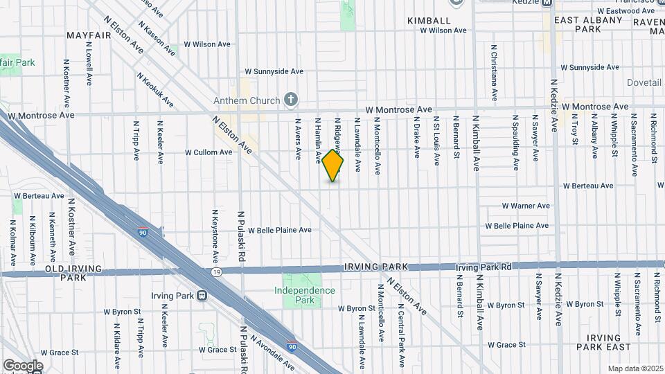 3736-3742 W Berteau Ave Map and Location Details
