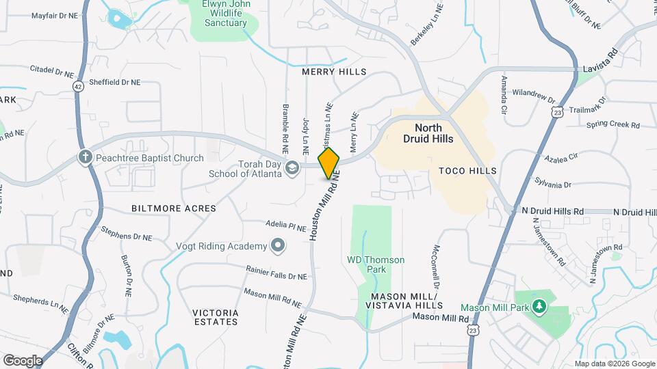 1194 Houston Mill Rd NE Map and Location Details
