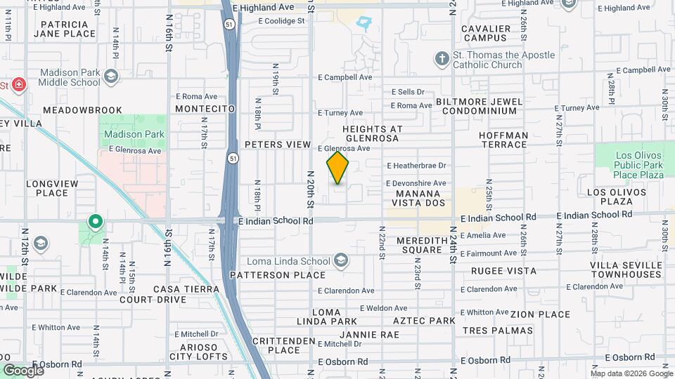 4140 N 21st St Map and Location Details