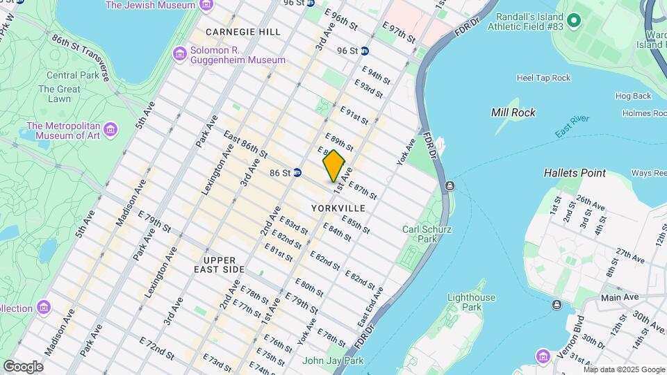 355 E 86th St Map and Location Details