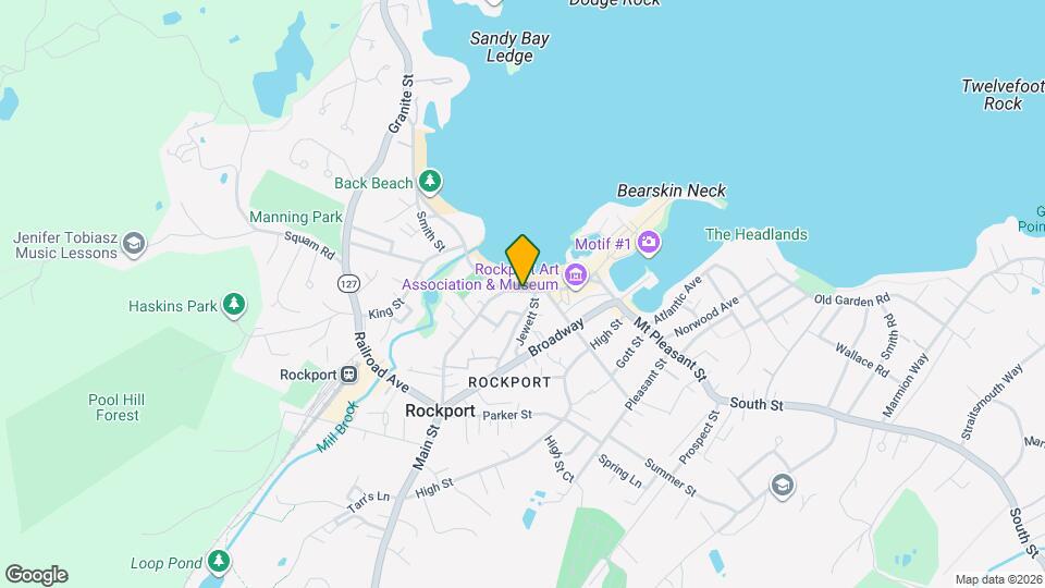 30 Main St, Unit 30 B Main St. Rockport MA Mapa y Detalles de la Ubicación
