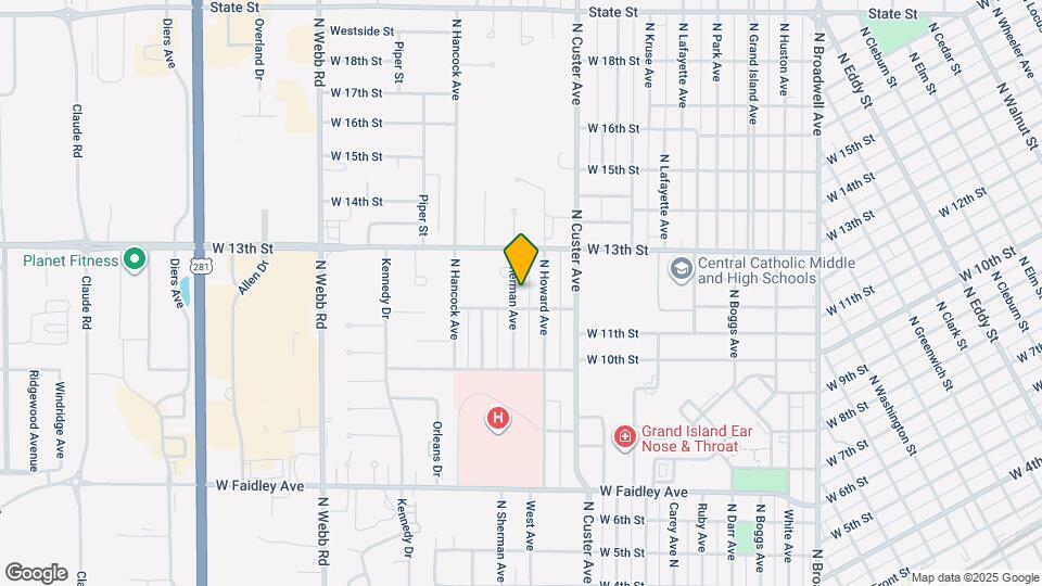 1115 N Sherman Ave Map and Location Details