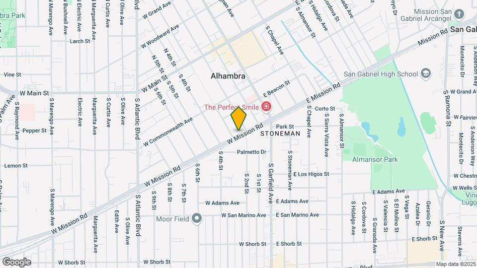 211-215 W Mission Rd Map and Location Details