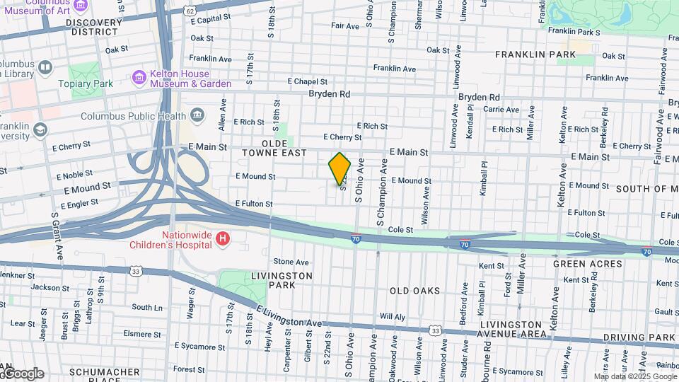 451 S 22nd St Map and Location Details