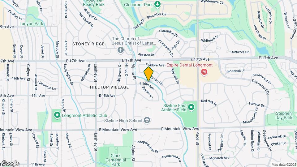 524 E 16th Ave Map and Location Details