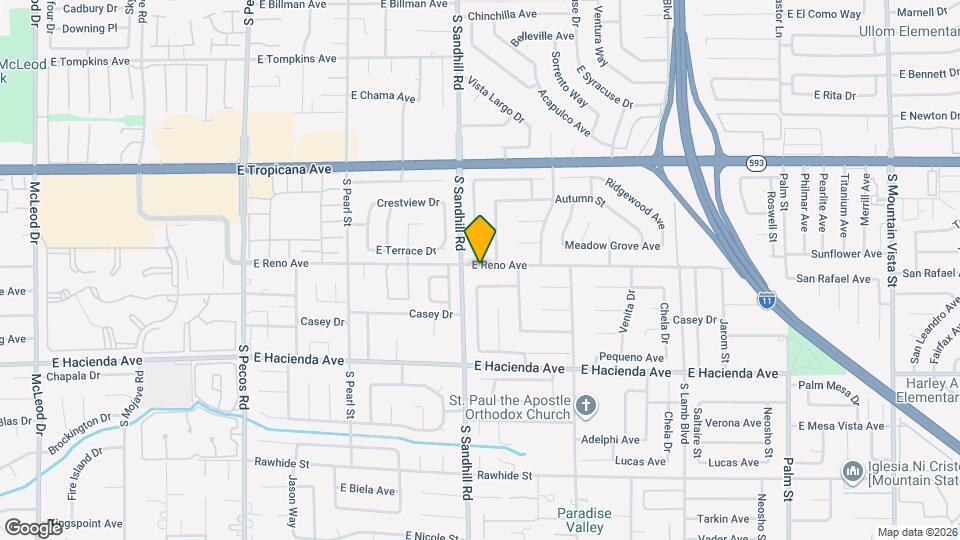 3833 E Reno Ave, Unit SI ID1585222P Map and Location Details