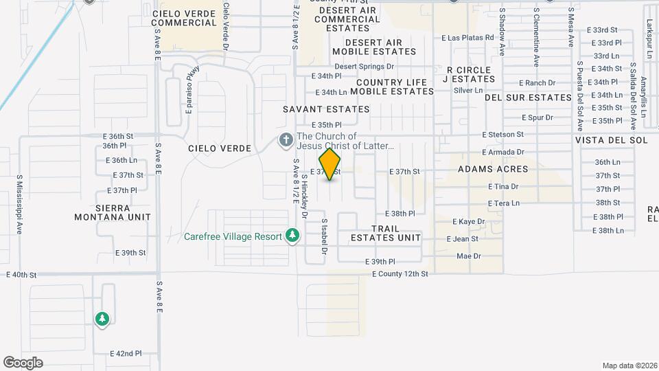 3649 S Benson Ave Mapa y Detalles de la Ubicación