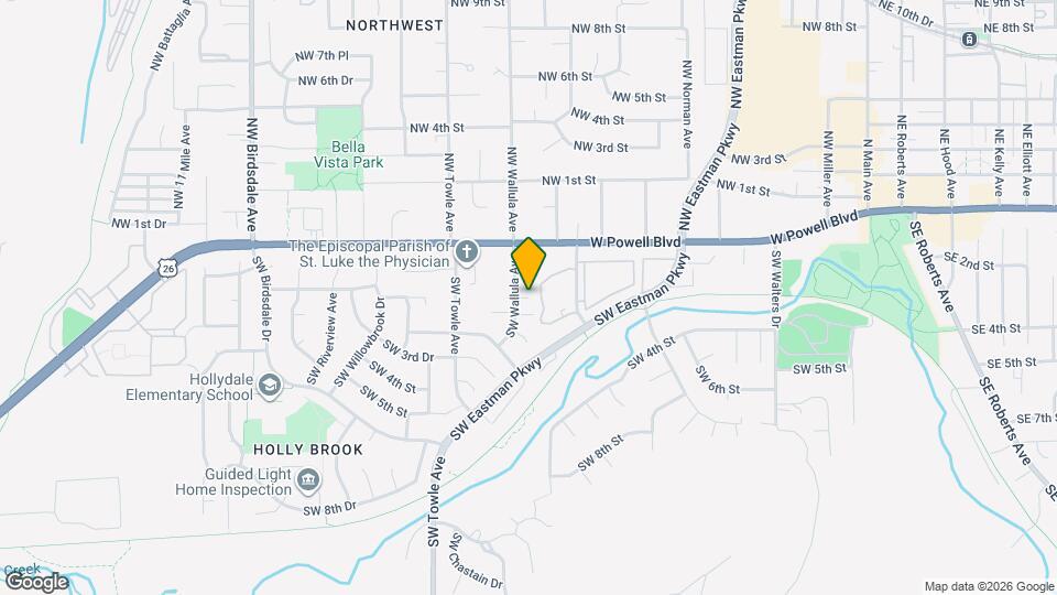 208 SW Wallula Ave Map and Location Details