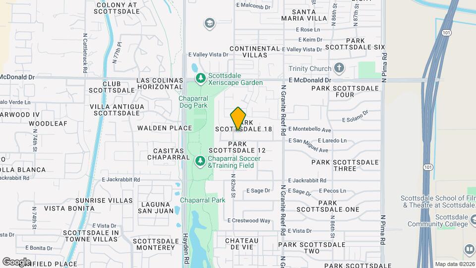 8207 E Montebello Ave Map and Location Details