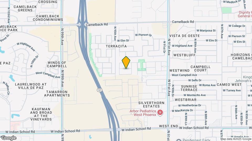 9419 W Willow Bend Ln Map and Location Details