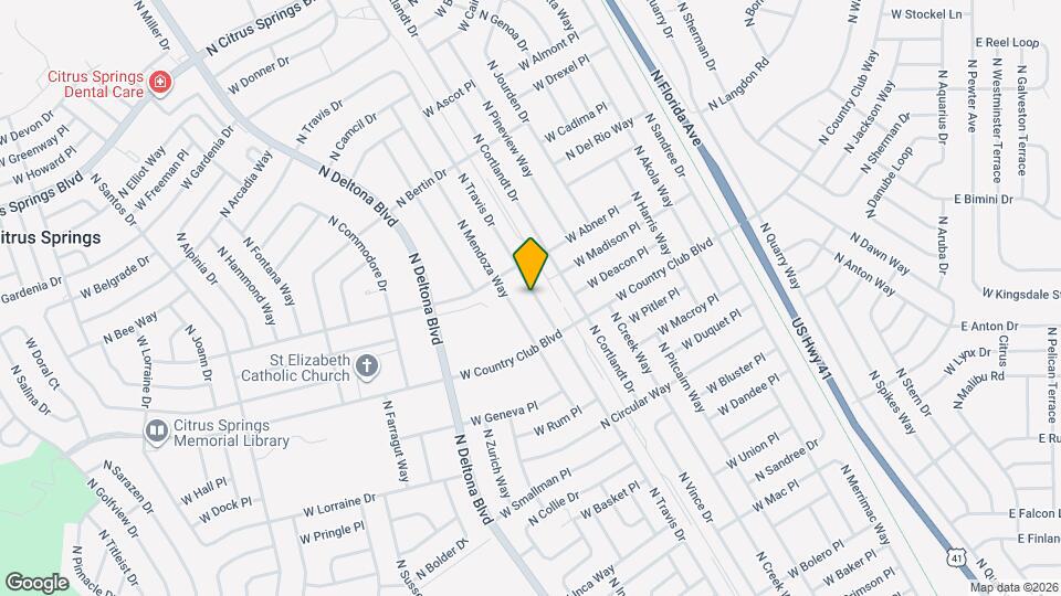 9048 N Travis Dr Map and Location Details