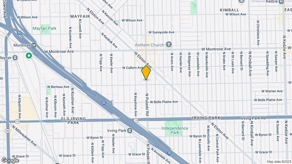 4208 N Pulaski Rd, Unit 3E Map and Location Details
