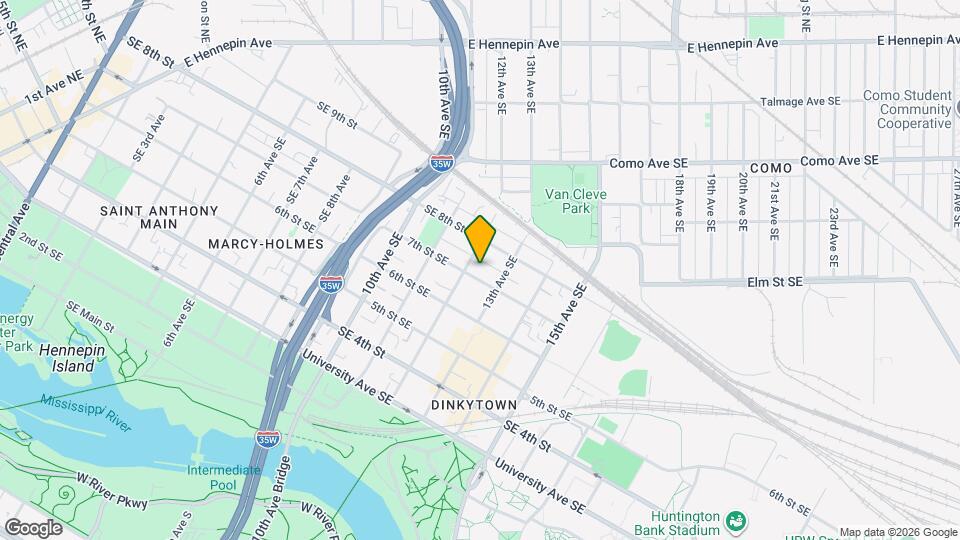 1209 7th St SE Map and Location Details