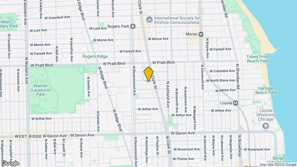 1717 W North Shore Ave Map and Location Details